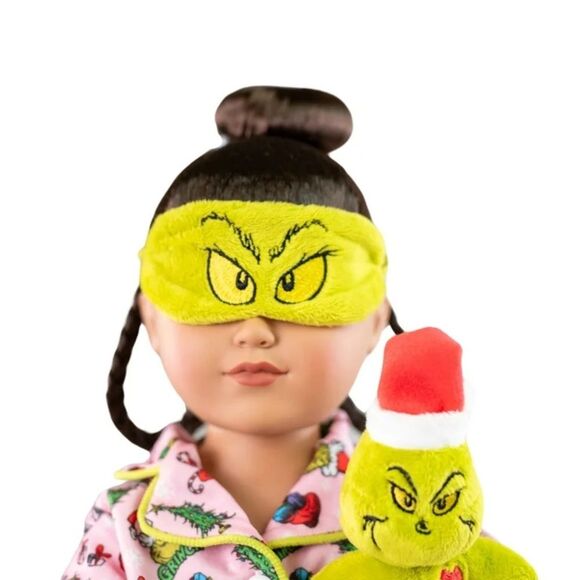 My Life As Grinch Sleepover 18 inch Doll Christmas Holiday Collectible Brunette - Picture 4 of 15